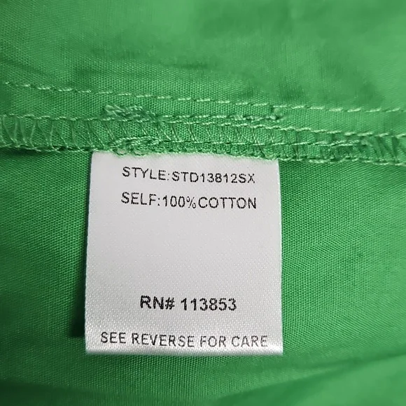 Sugarlips Curve Velma Balloon Sleeve Ruffle Shift Dress: Green: Size- 2X - Picture 13 of 14